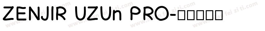 ZENJIR UZUn PRO字体转换